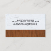 Onroerend goed Home Sleutels Logo | houten spackwa Visitekaartje (Achterkant)