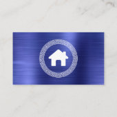 Onroerend Goed Huis Logo Griekse Sleutel Frame Bla Visitekaartje (Achterkant)