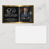 Onroerend goed huis Logo | zakenman Visitekaartje (Voorkant / Achterkant)