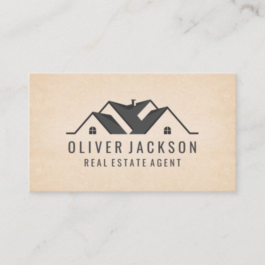 Onroerend goed Huis Onroerend goed logo Visitekaartje (Voorkant)