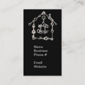 Onroerend goed Huis Sleutels Business Visitekaartje (Achterkant)