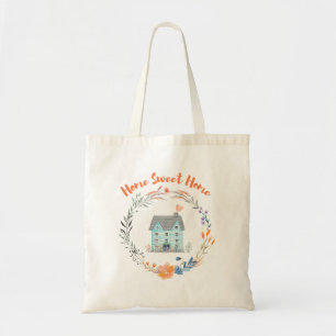 Onroerend goed Huis Sweet Home Promotionele Custom Tote Bag