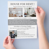 Onroerend goed huis te huur flyer (Hand)