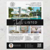 Onroerend goed Huis te koop Logo QR Flyer (Voorkant)