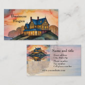 Onroerend goed Huis Visitekaartje (Voorkant / Achterkant)