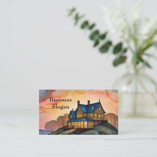 Onroerend goed Huis Visitekaartje (Staand voorkant)