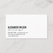 Onroerend goed | huissleutels visitekaartje (Achterkant)