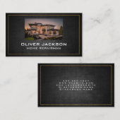 Onroerend goed huizen luxe | bezit visitekaartje (Voorkant / Achterkant)