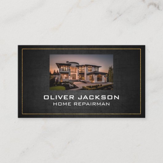 Onroerend goed huizen luxe | bezit visitekaartje (Voorkant)