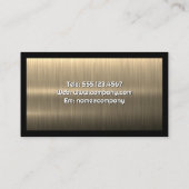 Onroerend goed Huizen Palm Tress | Goud Metaalacht Visitekaartje (Achterkant)