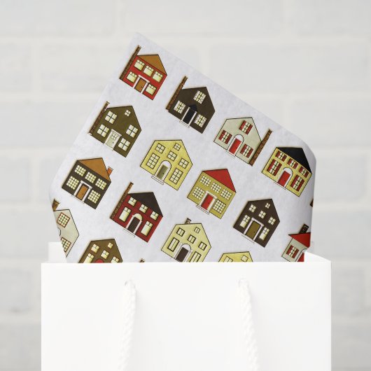 Onroerend goed Huizen Tissuepapier (Cadeauzakje)