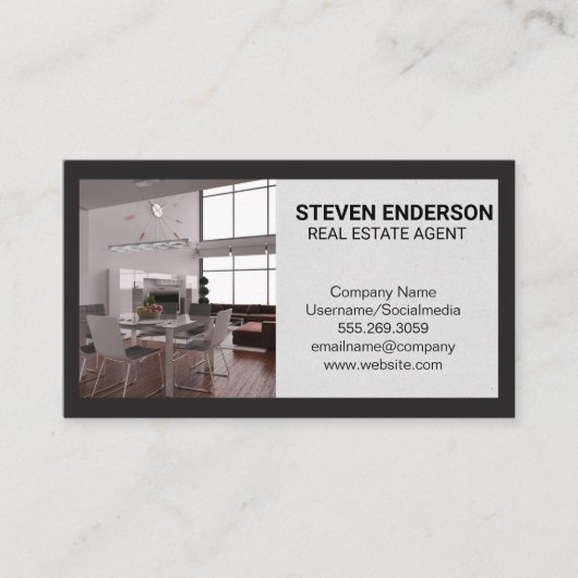 Onroerend goed | Interieur Visitekaartje (Voorkant)