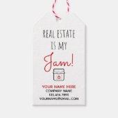 Onroerend goed is mijn jam cadeau Labels Cadeaulabel (Voorkant)