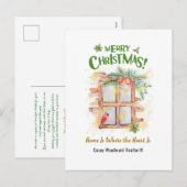 Onroerend goed is waar het hart is Kerstmis Feestdagenkaart (Voorkant / Achterkant)