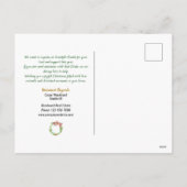 Onroerend goed is waar het hart is Kerstmis Feestdagenkaart (Achterkant)