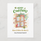 Onroerend goed is waar het hart is Kerstmis Feestdagenkaart (Voorkant)