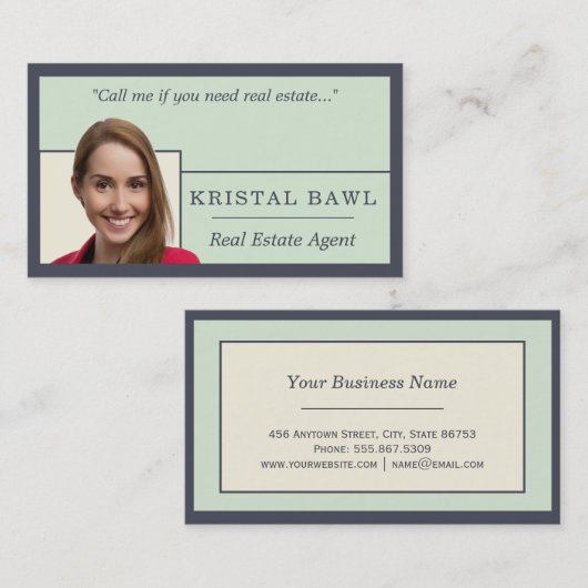 Onroerend goed Ivory Hues Visitekaartje (Voorkant / Achterkant)