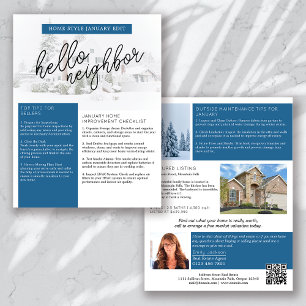 Onroerend goed Januari Nieuwsbrief Promotie Flyer