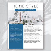 Onroerend goed Januari Nieuwsbrief Promotie Flyer