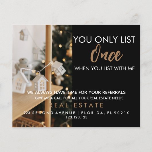 onroerend goed Je kunt slechts één keer aanbieden  Flyer (Voorkant)