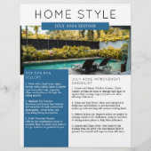 Onroerend goed juli Nieuwsbrief Promotionele landb Flyer (Voorkant)