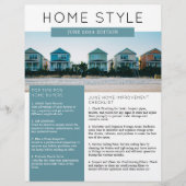 Onroerend goed juni Nieuwsbrief Promotionele landb Flyer (Voorkant)