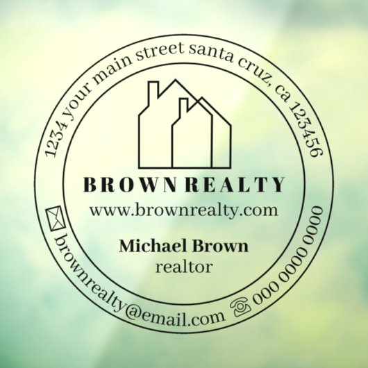 Onroerend goed Kantoor Raamsticker (Vel 3)