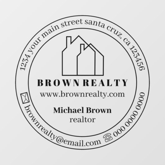 Onroerend goed Kantoor Raamsticker (Vel)