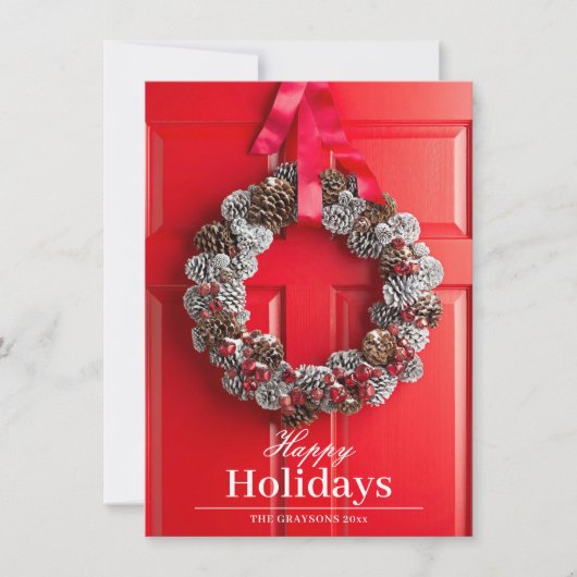 Onroerend goed Kerst Kaart Sjabloon (Voorkant)