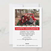 Onroerend goed Kerst Kaart Sjabloon (Achterkant)