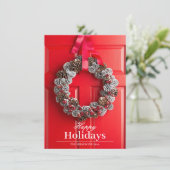 Onroerend goed Kerst Kaart Sjabloon (Staand voorkant)