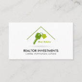 Onroerend goed Keys House Logo Visitekaartje (Voorkant)