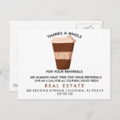 onroerend goed Koffieverwijzingen Aankondiging (Voorkant / Achterkant)