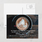 onroerend goed Koffieverwijzingen Aankondiging (Voorkant / Achterkant)