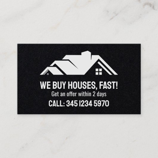 🏘️Onroerend goed kopen wij huizen QR Premium Visitekaartje (Voorkant)