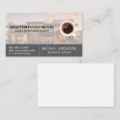 Onroerend goed | Kopje Koffie Visitekaartje (Voorkant / Achterkant)