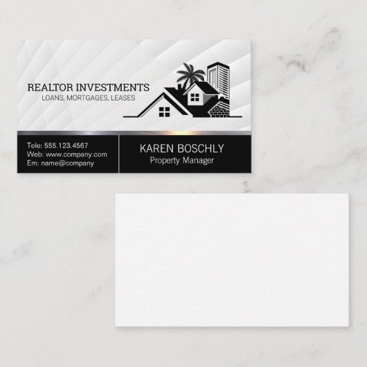 Onroerend goed | kust visitekaartje (Voorkant / Achterkant)