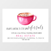 onroerend goed Latte verwijzingen Aankondiging bor Raamsticker (Vel)