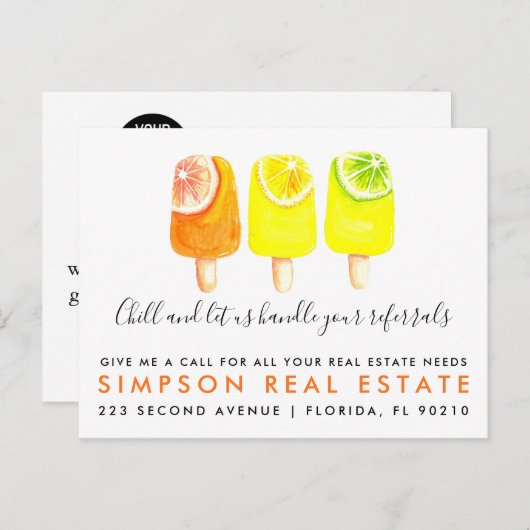 onroerend goed Latte verwijzingen Aankondiging Bri (Voorkant / Achterkant)