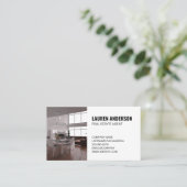 Onroerend goed | Loft interieur Visitekaartje (Staand voorkant)