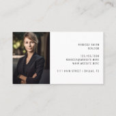 Onroerend goed Logo Foto Listing Agent Realtor Visitekaartje (Achterkant)