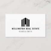 Onroerend goed Logo Foto Listing Agent Realtor Visitekaartje (Voorkant)