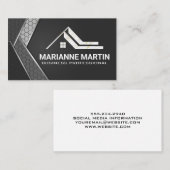 Onroerend goed Logo | Geometrisch Industrieel Visitekaartje (Voorkant / Achterkant)