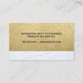 Onroerend goed Logo | Hout Stucwerk | Bouwconstruc Afsprakenkaartje (Achterkant)