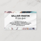 Onroerend goed Logo | Metalen dak Visitekaartje (Achterkant)