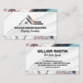 Onroerend goed Logo | Metalen dak Visitekaartje (Voorkant / Achterkant)