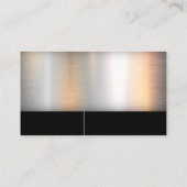 Onroerend goed Logo Metallic Visitekaartje (Achterkant)