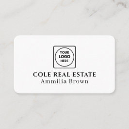 Onroerend goed Logo | Modern ontwerp van de minimu Visitekaartje
