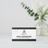 Onroerend goed Logo | Onroerend goed Visitekaartje (Staand voorkant)