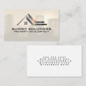 Onroerend goed Logo Properties | bouw Visitekaartje (Voorkant / Achterkant)